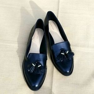 ZARA Black Leather Tassel Shoes